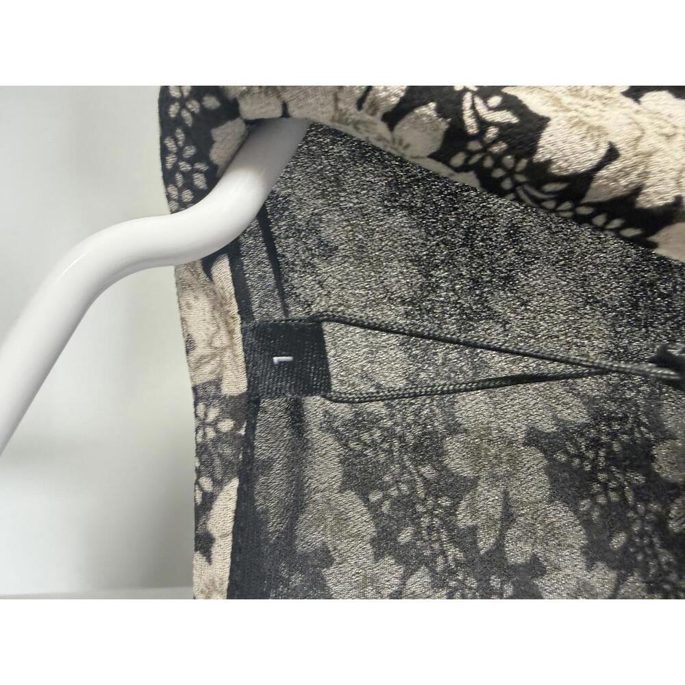 NWT The Kooples Jasmine Print Silk Wrap Dress Black Beige Floral Size 1 US XS-S - Picture 5 of 8